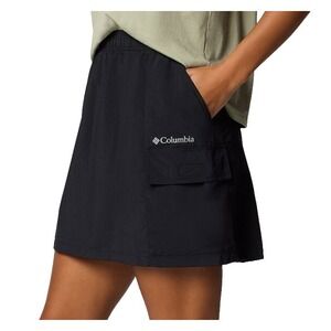 Columbia Women's Sandier Cargo Skirt Size Large Black Skirt with Pockets NWT